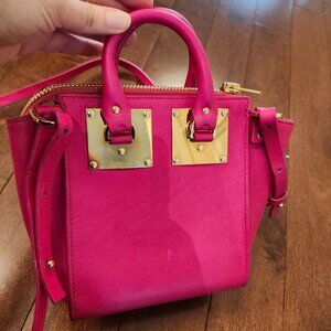 Sophie Hulme box albion pink leather bag